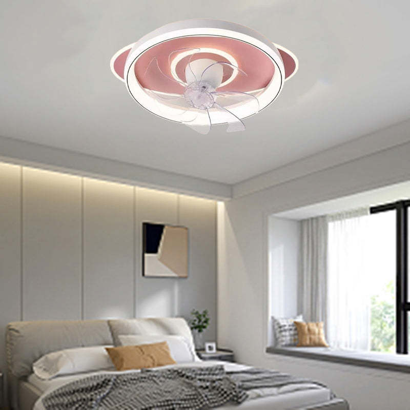 Scandinavian Dome Flush Mount Ceiling Fan