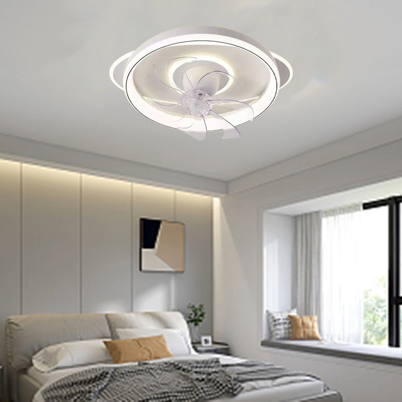 Scandinavian Dome Flush Mount Ceiling Fan