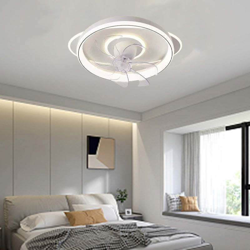 Scandinavian Dome Flush Mount Ceiling Fan