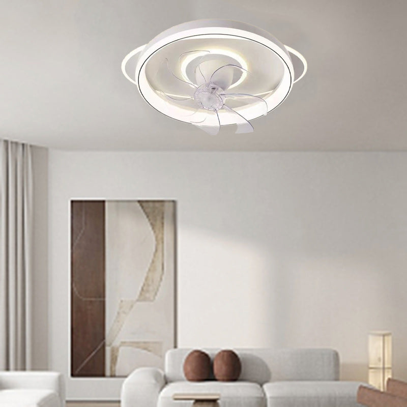 Scandinavian Dome Flush Mount Ceiling Fan