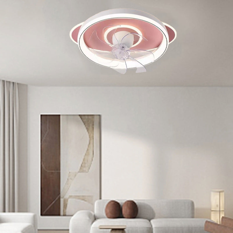 Scandinavian Dome Flush Mount Ceiling Fan