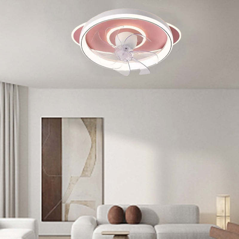 Scandinavian Dome Flush Mount Ceiling Fan