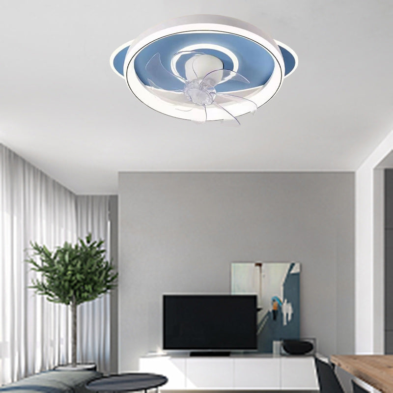 Scandinavian Dome Flush Mount Ceiling Fan