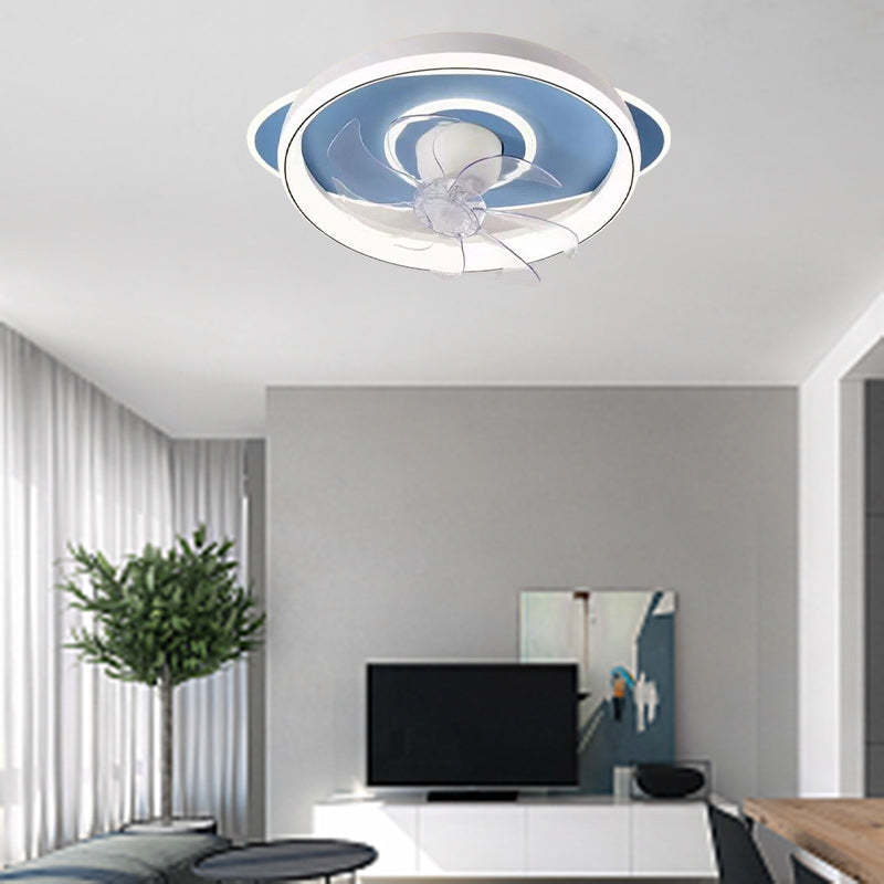 Scandinavian Dome Flush Mount Ceiling Fan