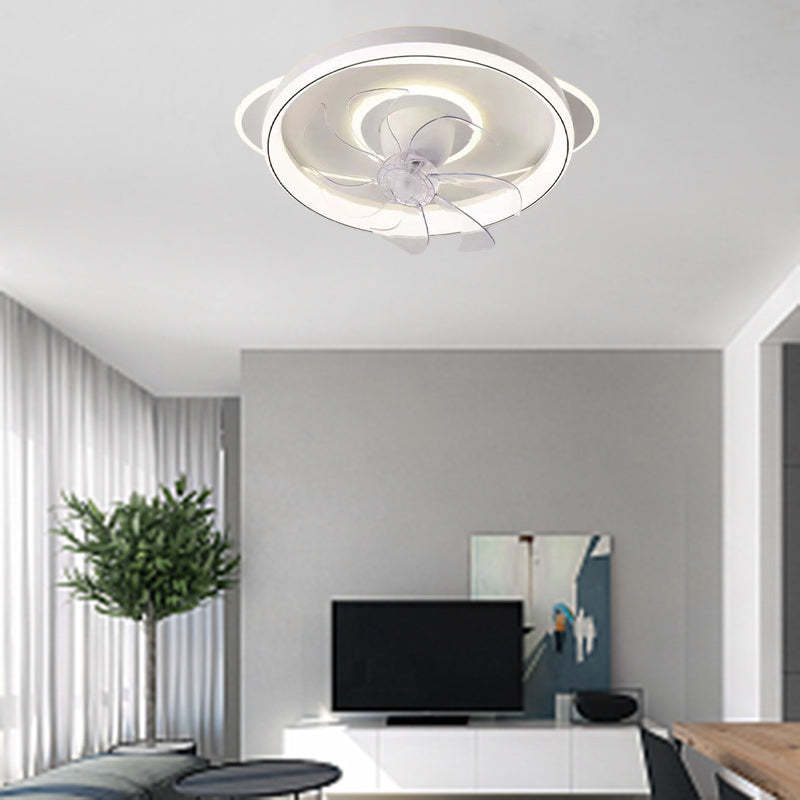 Scandinavian Dome Flush Mount Ceiling Fan