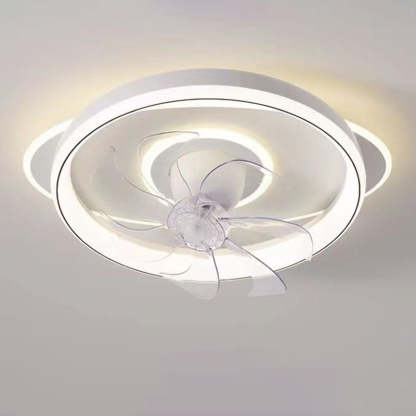 Scandinavian Dome Flush Mount Ceiling Fan