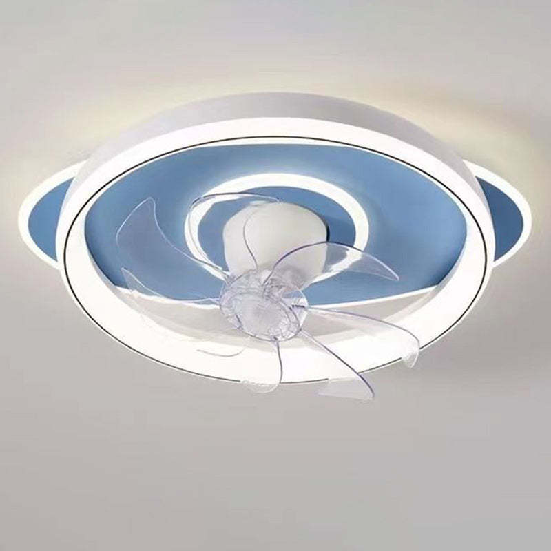 Scandinavian Dome Flush Mount Ceiling Fan