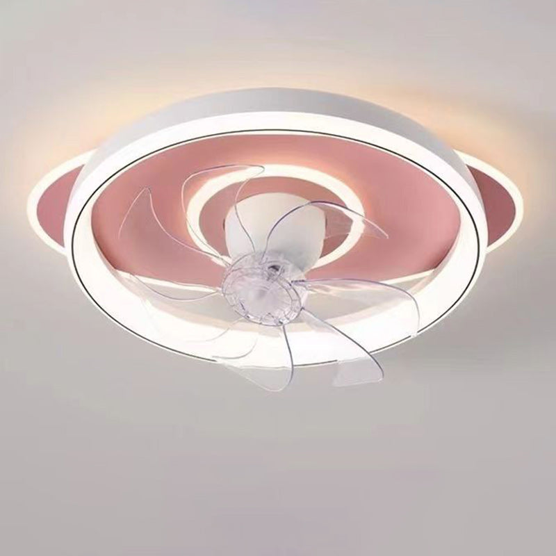Scandinavian Dome Flush Mount Ceiling Fan