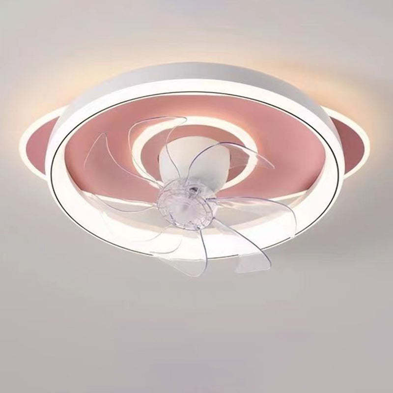 Scandinavian Dome Flush Mount Ceiling Fan