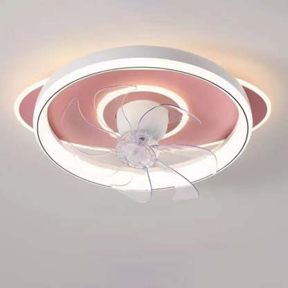 Scandinavian Dome Flush Mount Ceiling Fan
