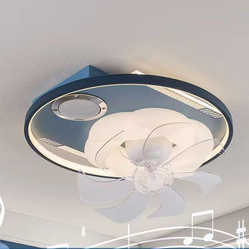 Scandinavian Dome Flush Mount Ceiling Fan