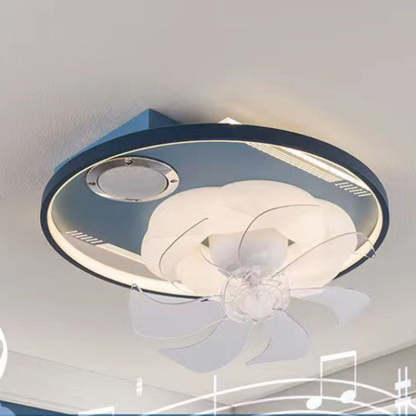 Scandinavian Dome Flush Mount Ceiling Fan