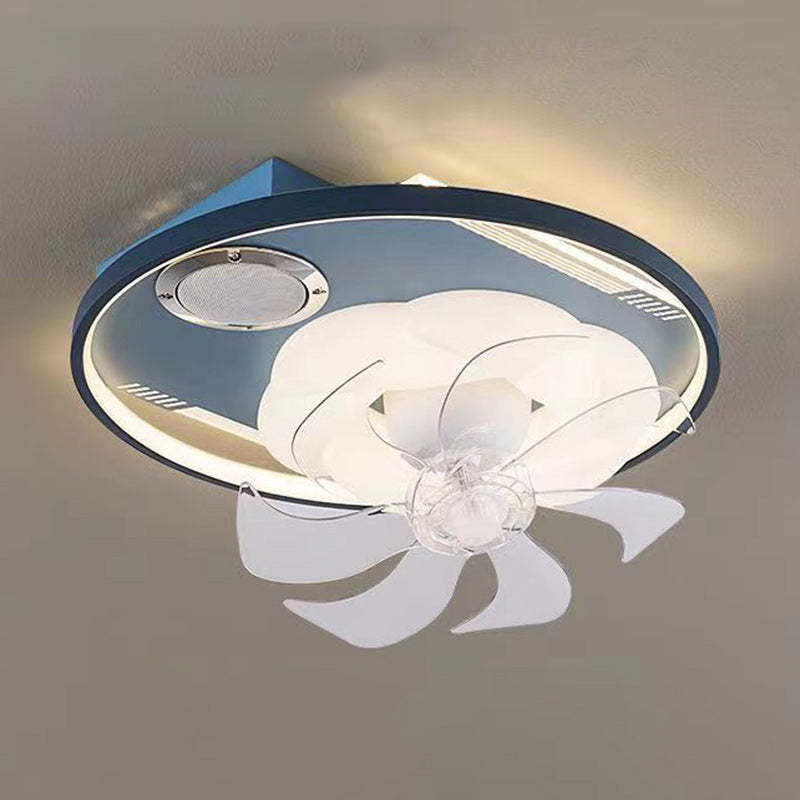 Scandinavian Dome Flush Mount Ceiling Fan