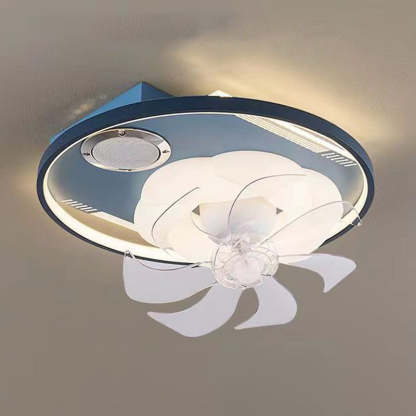 Scandinavian Dome Flush Mount Ceiling Fan
