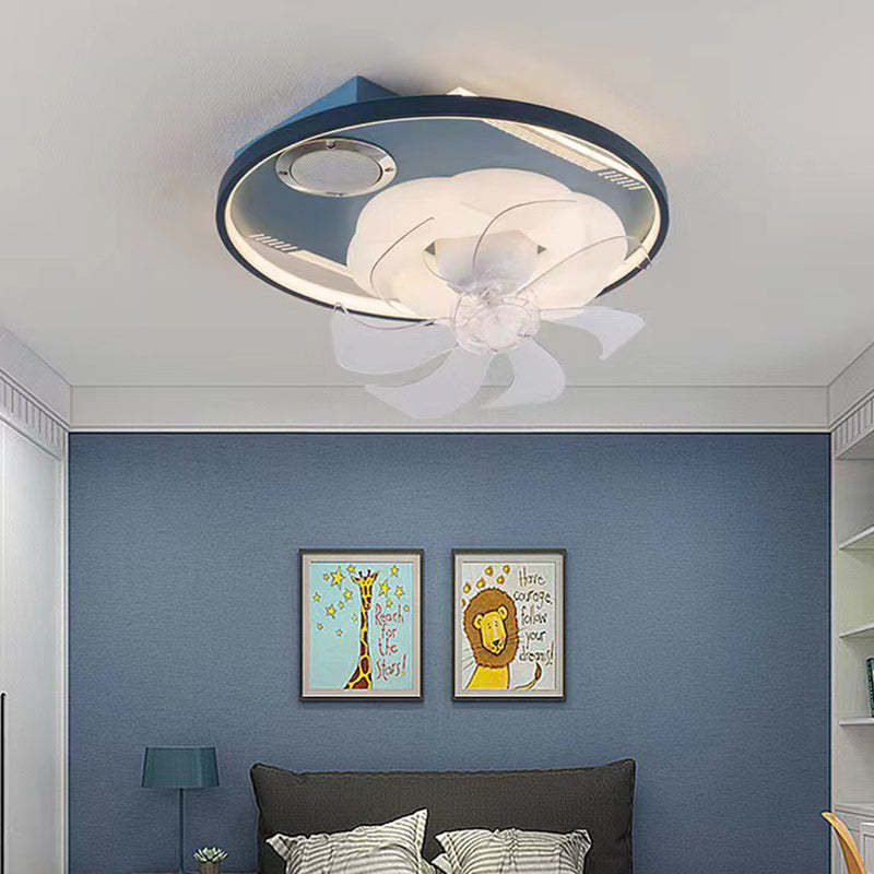 Scandinavian Dome Flush Mount Ceiling Fan