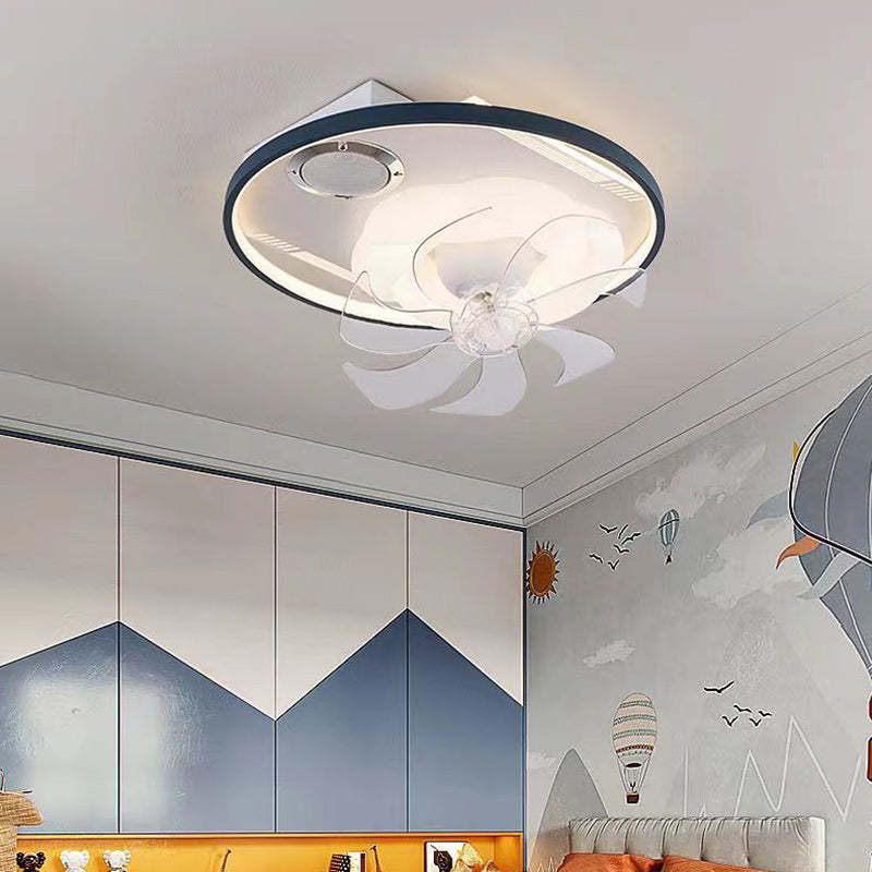 Scandinavian Dome Flush Mount Ceiling Fan