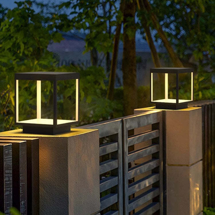 Minimalist Square Iron Acrylic LED Outdoor Light