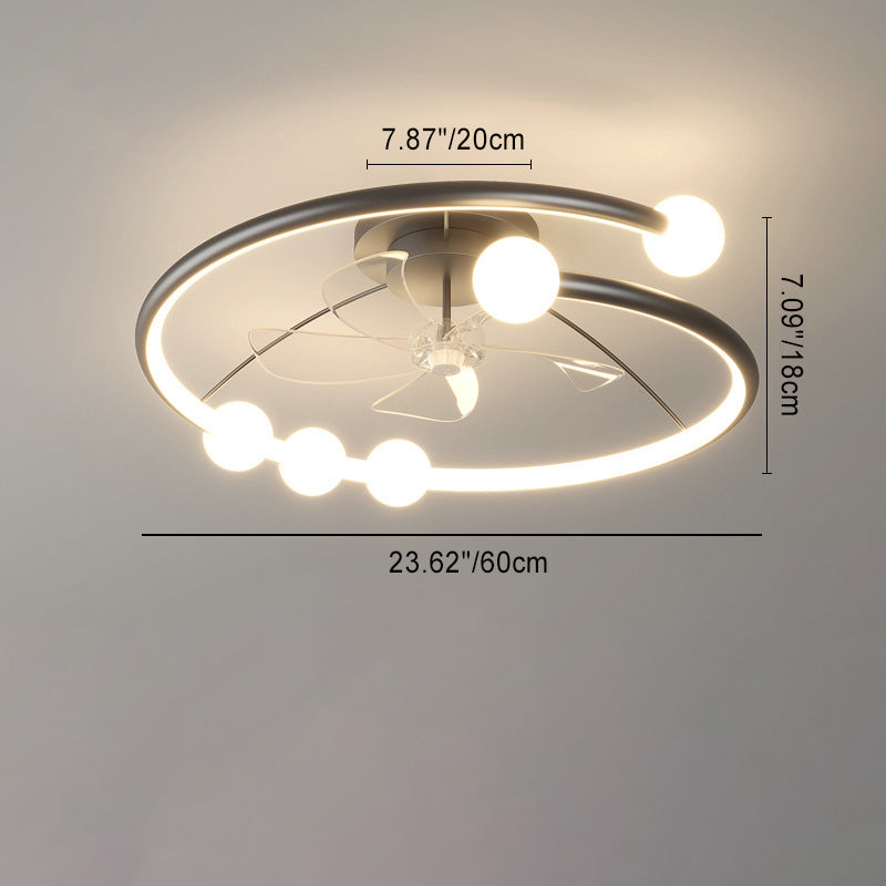 Minimalist Orb Aluminum Silicone Flush Mount