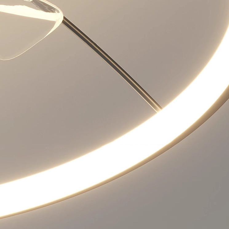 Minimalist Orb Aluminum Silicone Flush Mount
