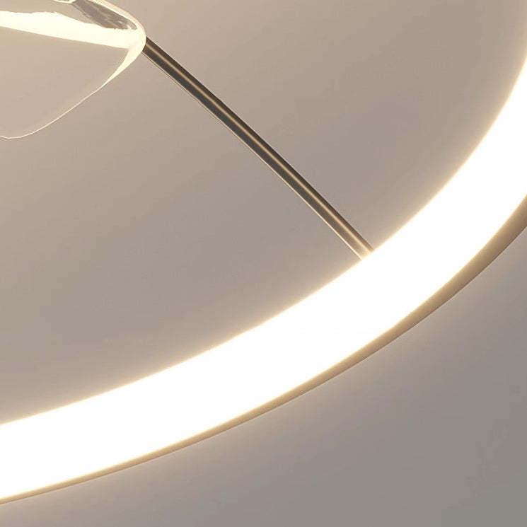 Minimalist Orb Aluminum Silicone Flush Mount