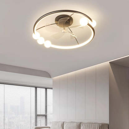 Minimalist Orb Aluminum Silicone Flush Mount