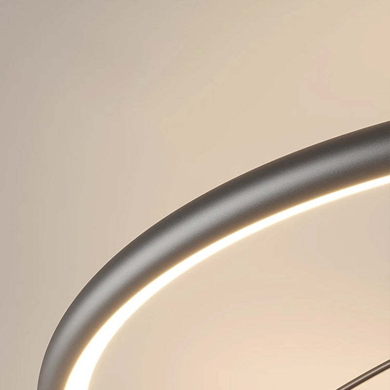 Minimalist Orb Aluminum Silicone Flush Mount