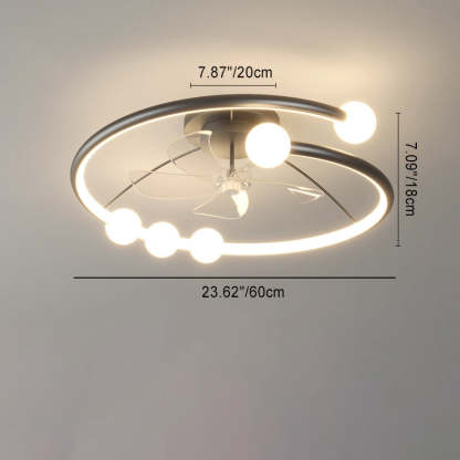Minimalist Orb Aluminum Silicone Flush Mount