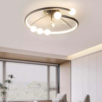 Minimalist Orb Aluminum Silicone Flush Mount