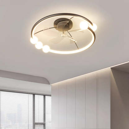 Minimalist Orb Aluminum Silicone Flush Mount