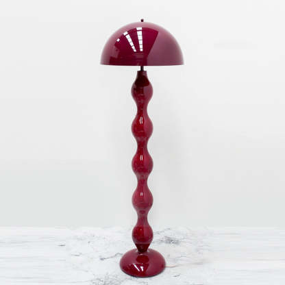Scandinavian Cream Mushroom Semi-Circle Iron Floor Lamp