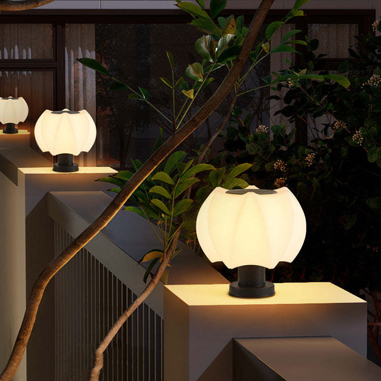 Minimalist Lotus Cylinder Outdoor Light