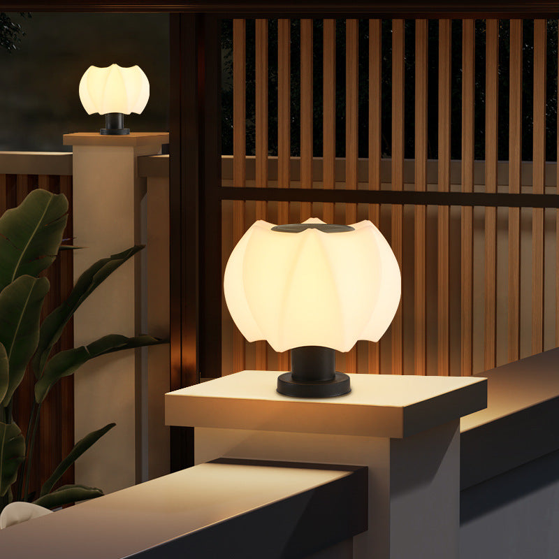 Minimalist Lotus Cylinder Outdoor Light
