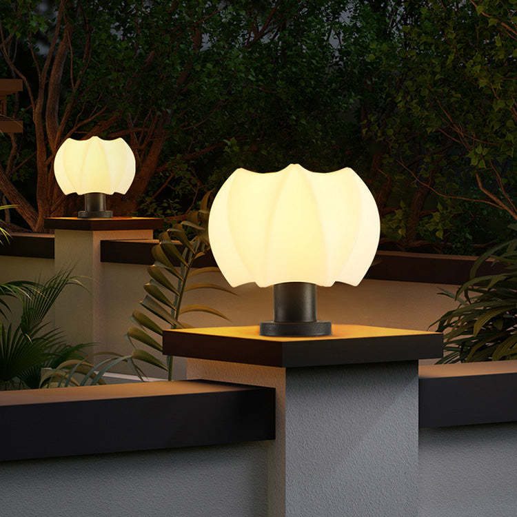 Minimalist Lotus Cylinder Outdoor Light