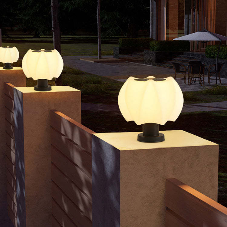 Minimalist Lotus Cylinder Outdoor Light