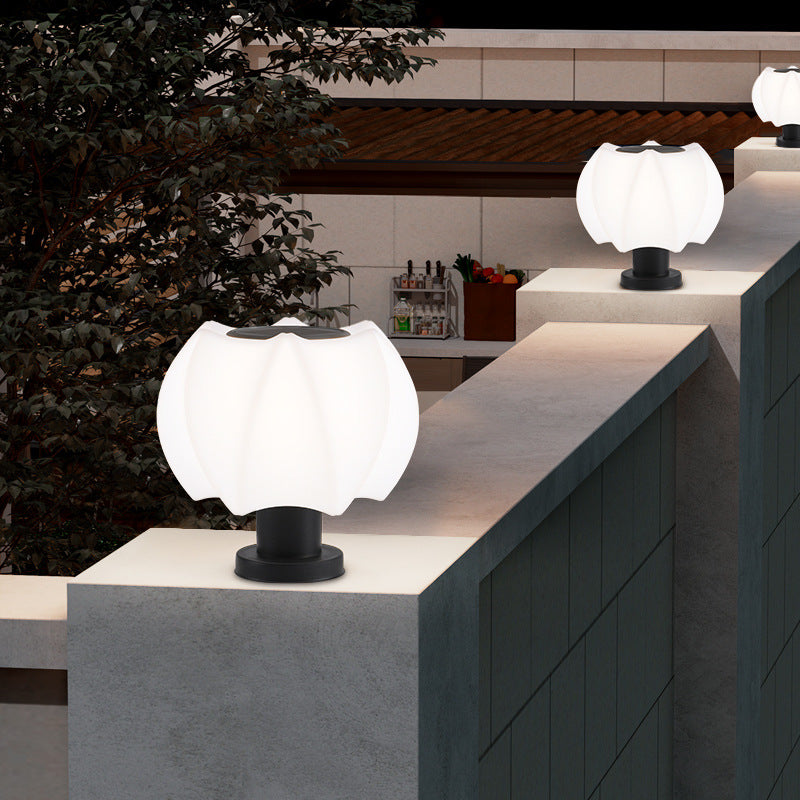 Minimalist Lotus Cylinder Outdoor Light