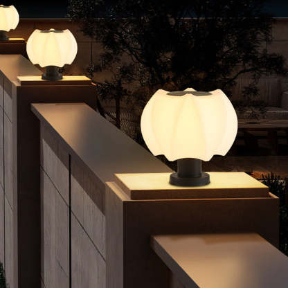 Minimalist Lotus Cylinder Outdoor Light