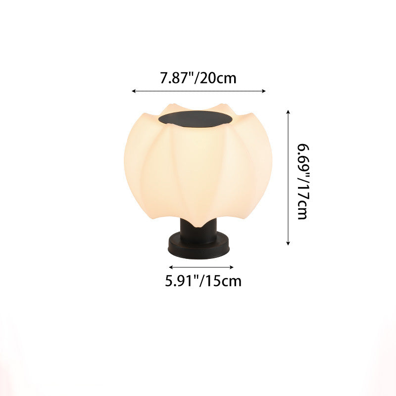 Minimalist Lotus Cylinder Outdoor Light