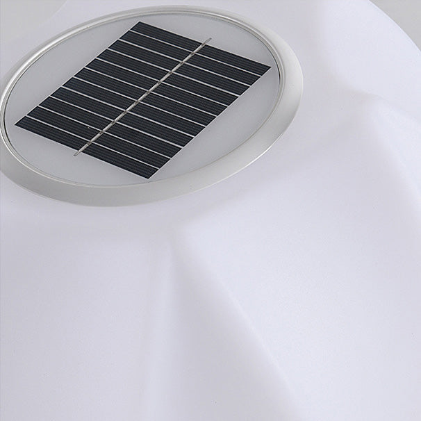 Minimalist Solar Lotus Cylinder LED Outdoor Light