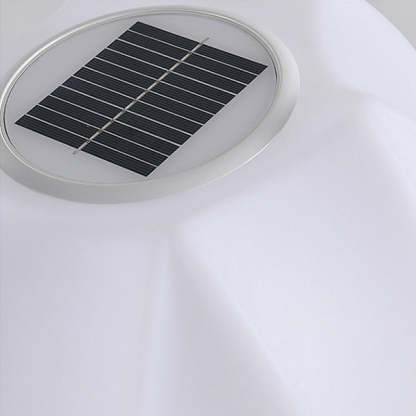 Minimalist Solar Lotus Cylinder LED Outdoor Light