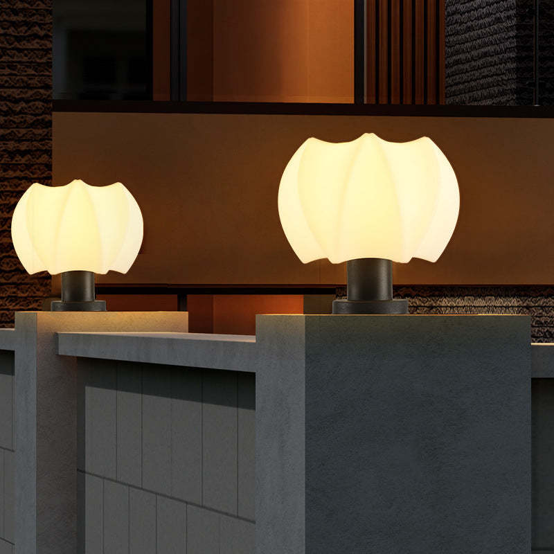 Minimalist Lotus Cylinder Outdoor Light