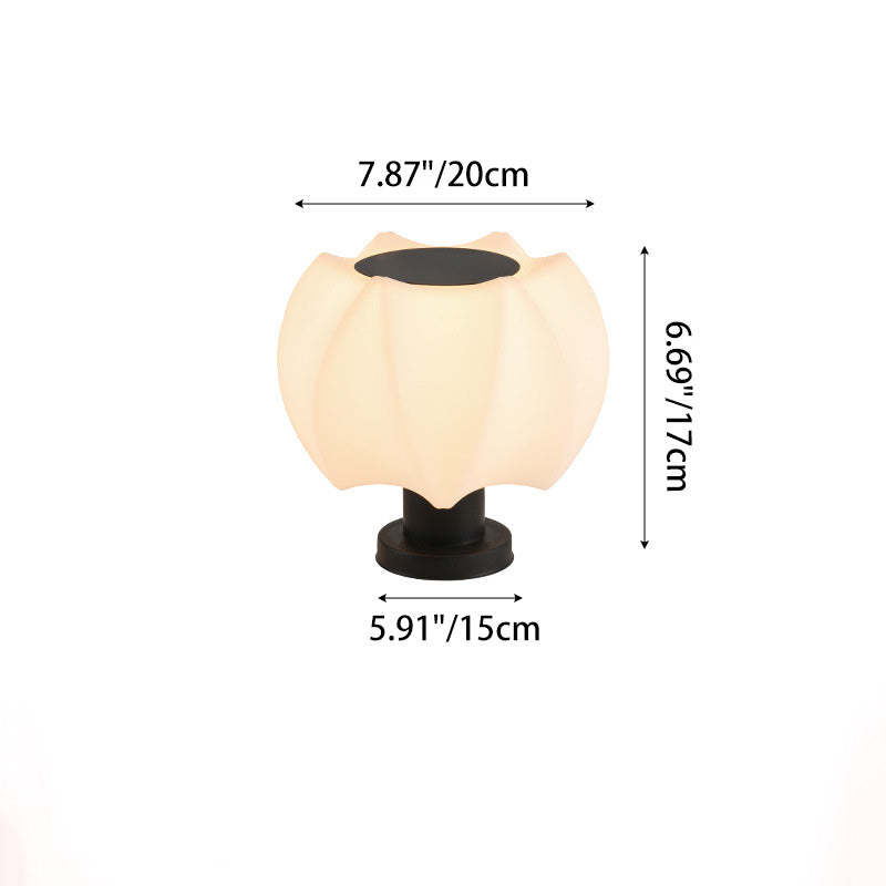 Minimalist Lotus Cylinder Outdoor Light