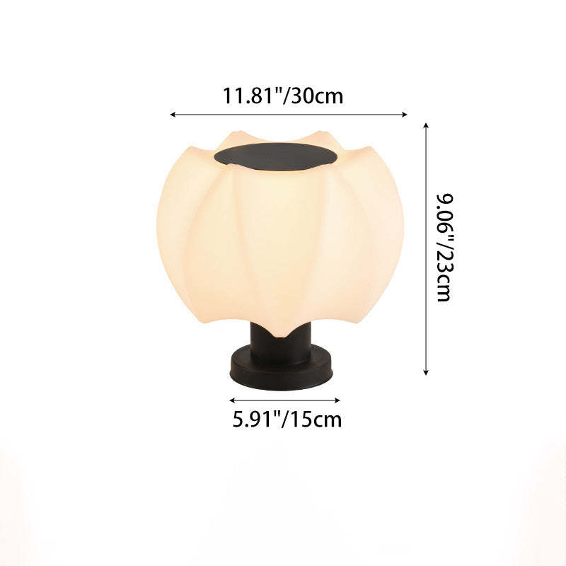 Minimalist Lotus Cylinder Outdoor Light