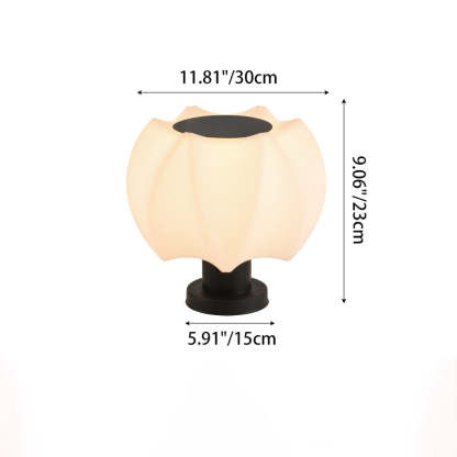 Minimalist Lotus Cylinder Outdoor Light