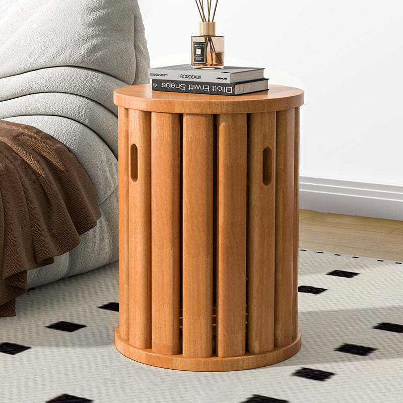 Minimalist Detachable Round Wood Side Table