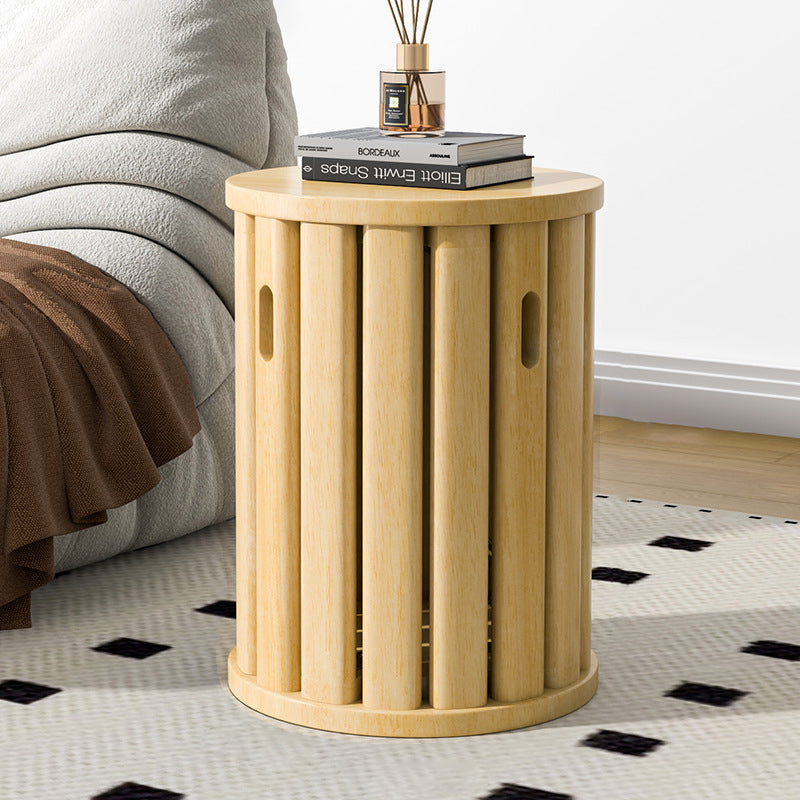 Minimalist Detachable Round Wood Side Table