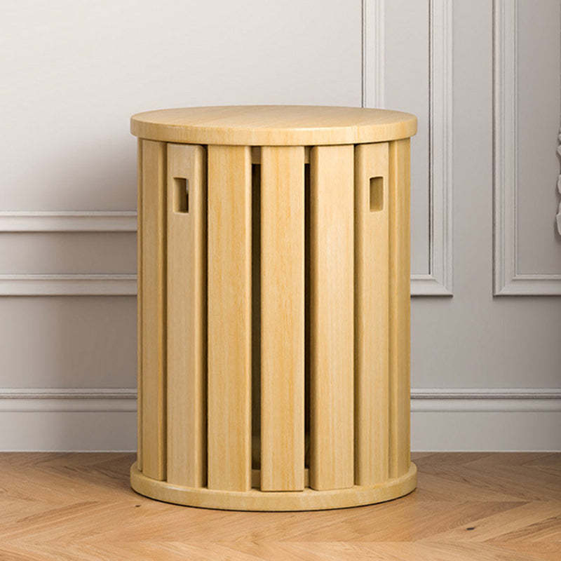 Minimalist Detachable Round Wood Side Table