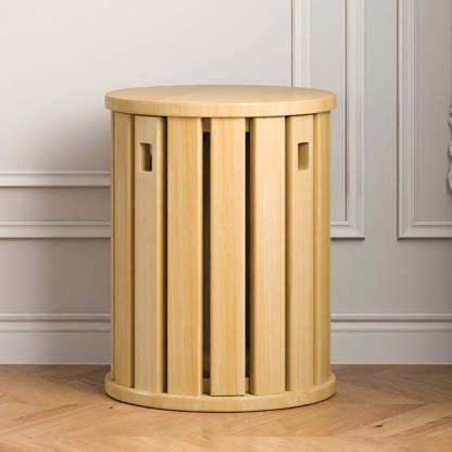 Minimalist Detachable Round Wood Side Table