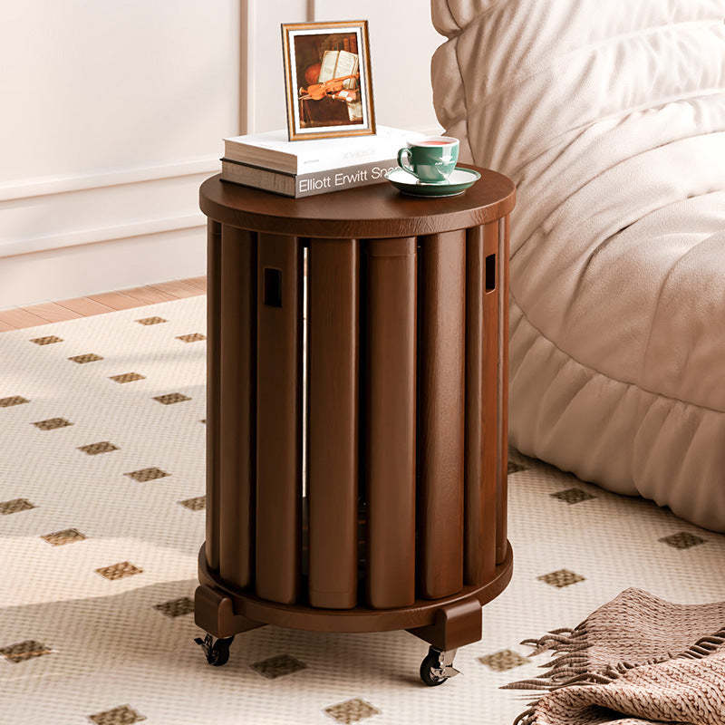 Minimalist Detachable Round Wood Side Table