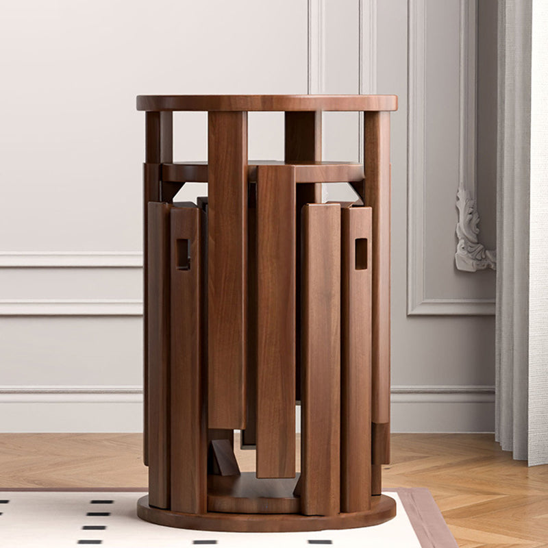 Minimalist Detachable Round Wood Side Table