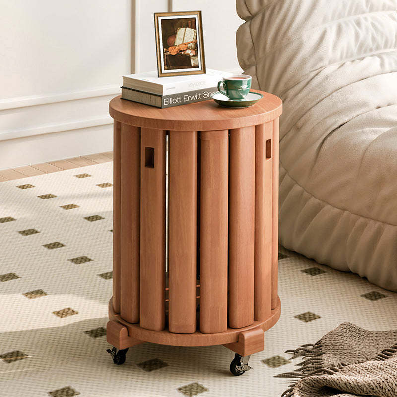 Minimalist Detachable Round Wood Side Table